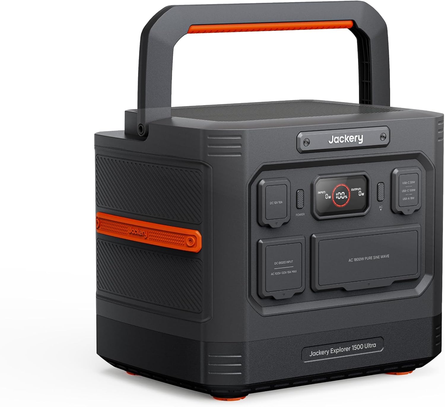 Jackery Explorer 1500 Ultra Portable Power Station powering a camping fridge in an off-grid forest setting.