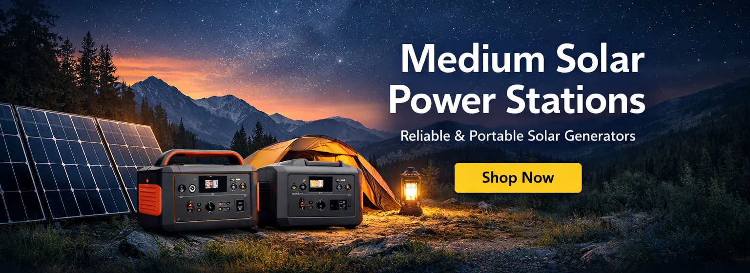 Medium solar power stations – reliable, portable solar generators for camping