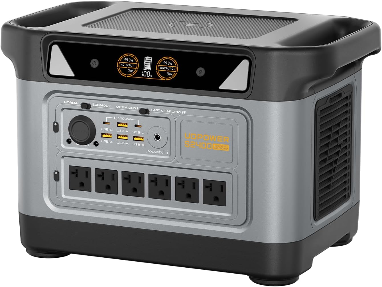 UDPOWER S2400 review charging test или UDPOWER S2400 portable power station 2083Wh.