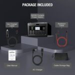 2400W power station output ports или 1843.2Wh power station setup