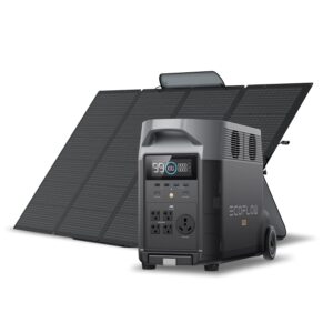 EcoFlow Delta Pro portable power station setup.