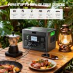 2400W power station output ports или 1843.2Wh power station setup