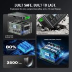 2400W power station output ports или 1843.2Wh power station setup